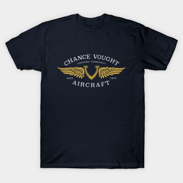 Chance Vought Aircraft Logo T-Shirt by 909 Apparel